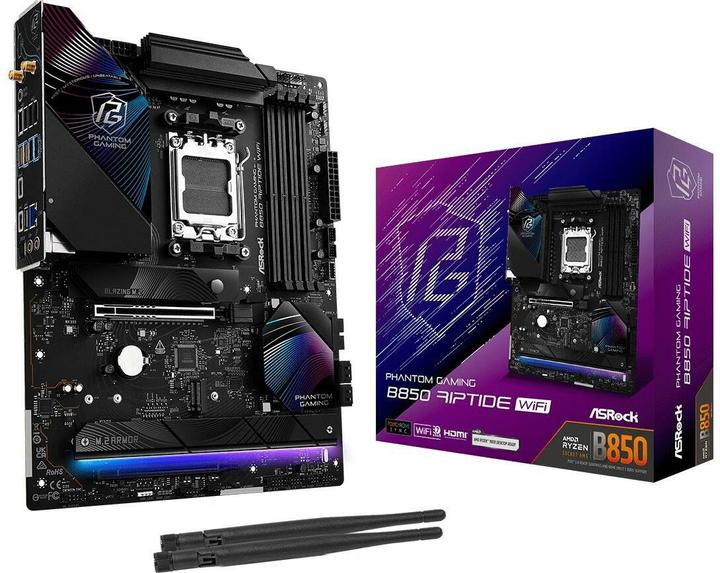 Produktbild AsRock Phantom Gaming B850 Riptide WiFi (AM5, AMD B850, ATX)