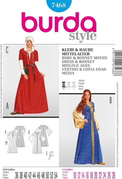 Image du produit Patrons Robe + Capuche Moyen Âge
