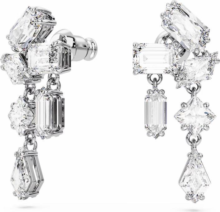 Immagine prodotto Swarovski Orecchini a goccia Mesmera Vari Tagli Bianco (Metallo Swarovski)