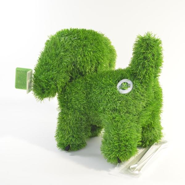 Image du produit AniPlants Figurine d'herbe, "chien" debout, décoration de jardin, 35cm