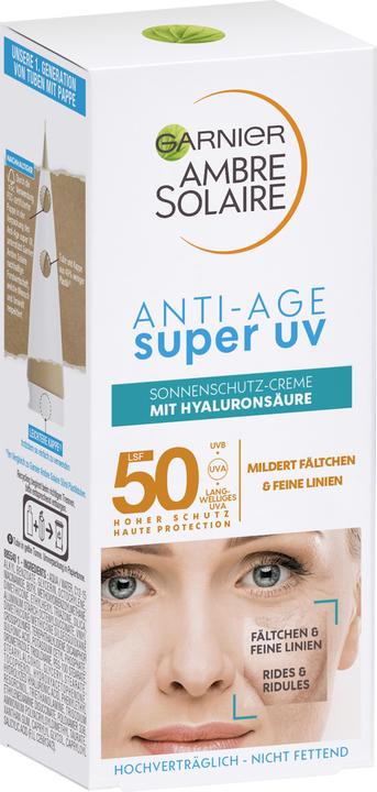 Garnier Ambre Solaire Super UV (Sonnencreme Gesicht, SPF 50+, 50 ml, 70 g)
