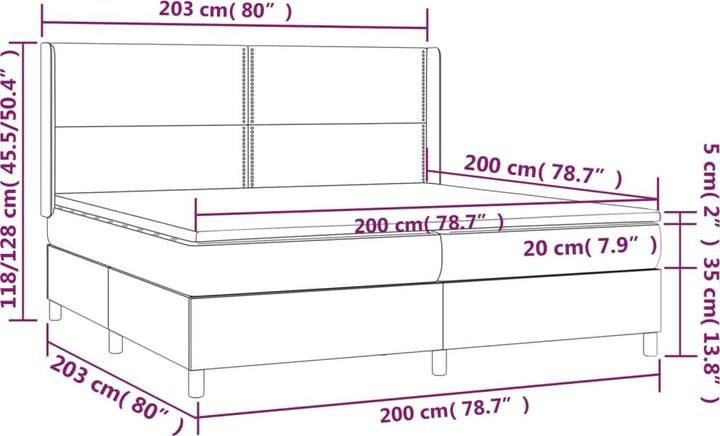 Actual product image VidaXL Fiorenzo (100 x 200 cm, 200 x 200 cm)