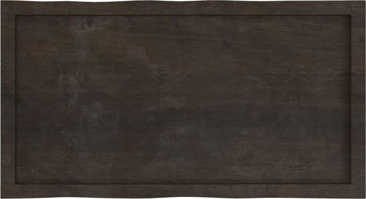 Actual product image VidaXL Tischplatte 100x50x4 cm Massivholz Eiche Behandelt (100 x 50 x 4 cm)