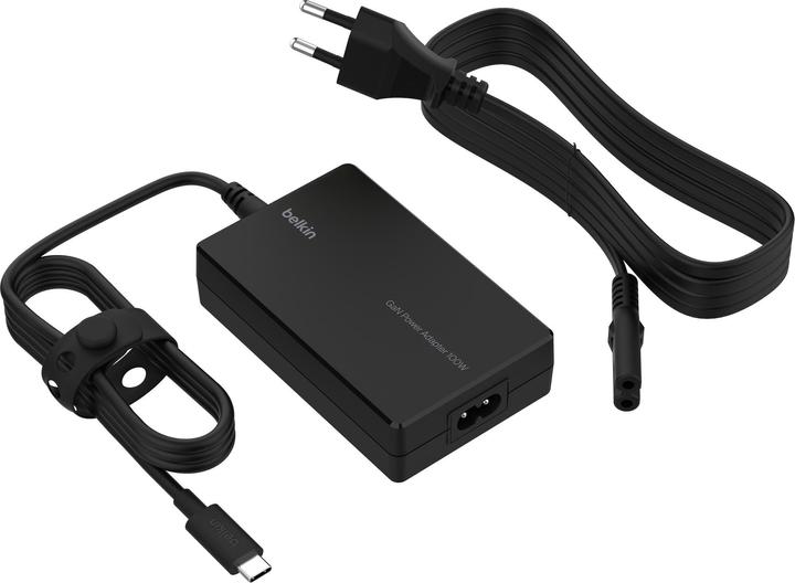 Produktbild Belkin USB-C GaN Netzteil 100W Power Delivery schw. INC016vfBK (100 W)