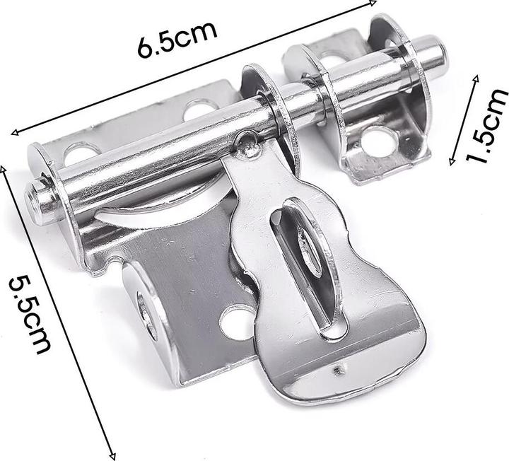 Produktbild X-Tac Stossriegel mit Sicherheitsüberfalle M3, Gartenhaus/Stall/Tor (Schlossriegel gerade)