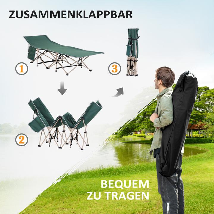 Image du produit Outsunny Lit de camp avec sac de rangement