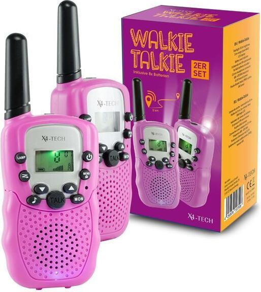 Produktbild X4 TECH Walkie Talkie 2er Set pink (3 km)