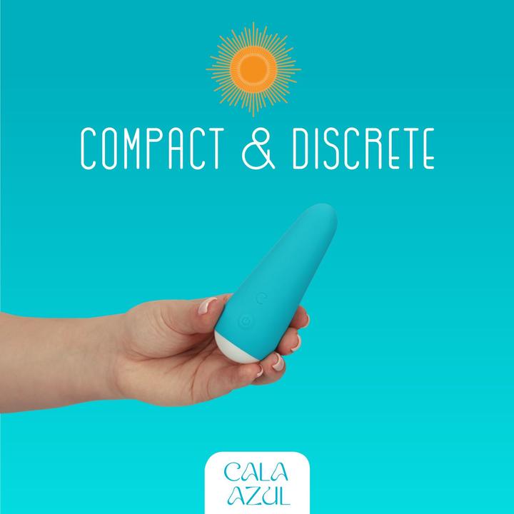 Actual product image Cala Azul Julia Mini Vibrator - Azul