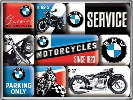 Produktbild Nostalgic-Art Merchandising Magnet-Set BMW Motorcycles 9 Stück, Mehrfarbig (9 x)