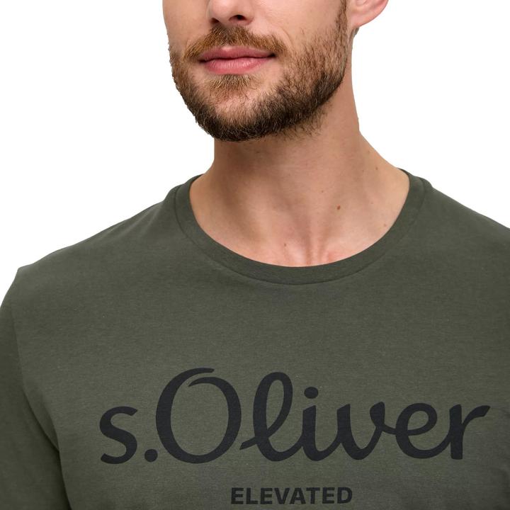 Produktbild S.Oliver T-Shirt Casual Bequem sitzend Logo T-Shirt (3XL)