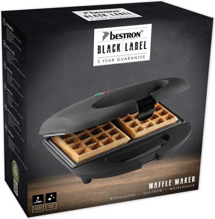 Image du produit Bestron Gaufrier belge, noir