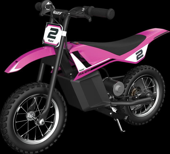 Actual product image Razor Electric Ride-on MX 125 Dirt Rocket Pink (12 V)