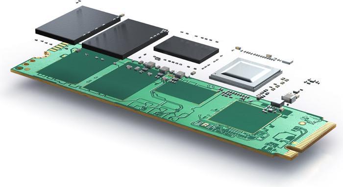 Produktbild Intel 670p M.2 PCI Express 3.0 3D4 QLC NVMe (512 GB, M.2 2280)