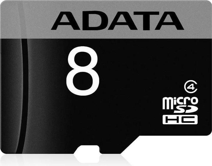 Produktbild Adata microSDHC Card 8GB,, Class 4 (8 GB, microSDHC)