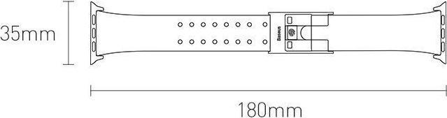 Actual product image Baseus Slip-Thru Watch Band (40 mm, Silicone)