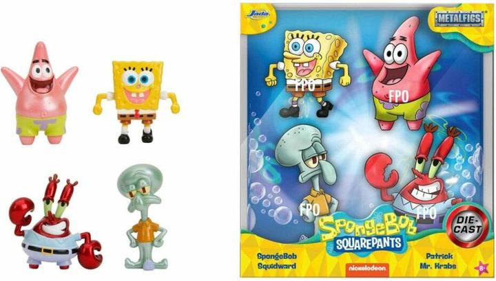 Actual product image Jada Sponge Bob 4-Pack