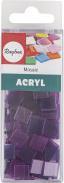 Rayher mosaïque acrylique, 1x1 cm, transparent, violet