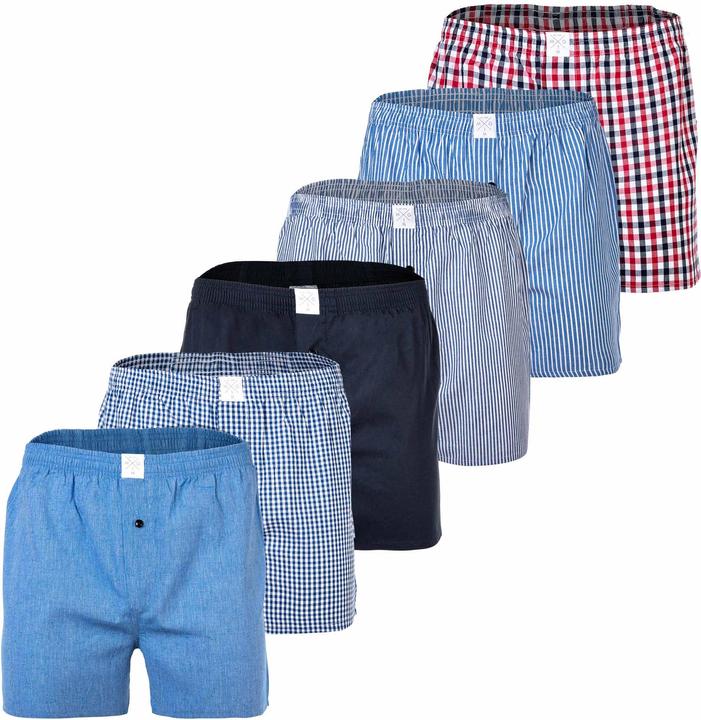 Actual product image Mg-1 Woven Boxer Shorts Casual Loose Fit - 7039 (XXL, pack of 6)