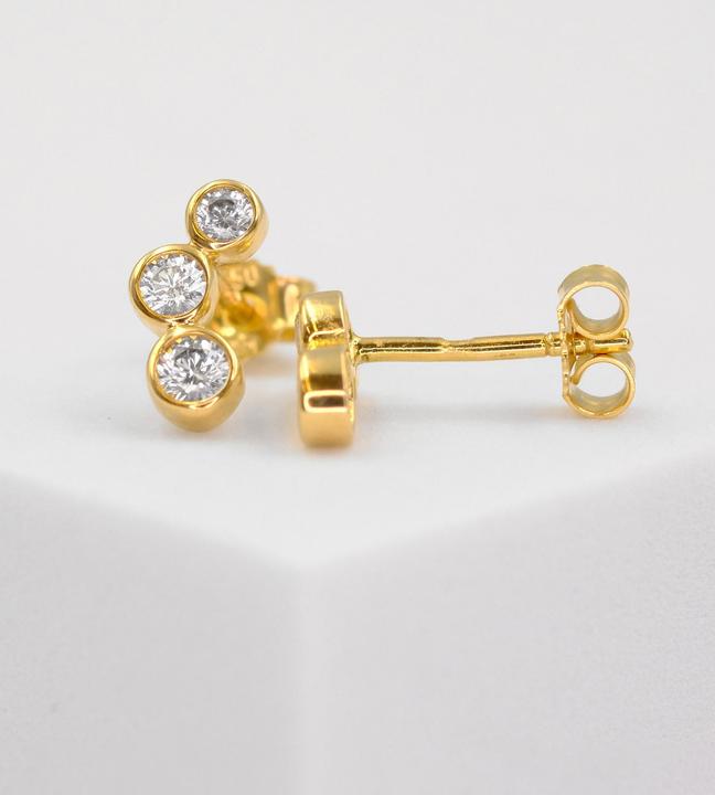 Produktbild Muau Ohrstecker (750/18 K Gelbgold)