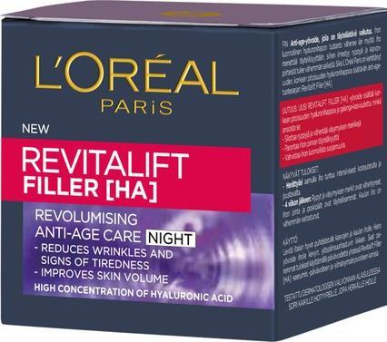 Produktbild L'Oréal Paris L'Oréal - Revitalift Filler (HA) Night Cream 50 ml (50 ml, Nachtcreme)