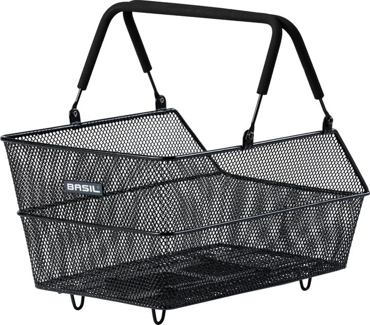 Basil CENTO MIK 2.0, Gepäckträgerkorb, engmaschig, schwarz (22 l)