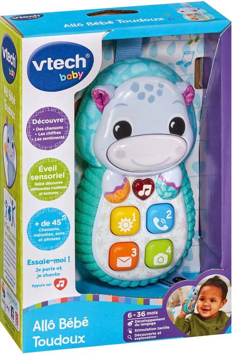 Actual product image VTech Allô Bébé Toudoux bleu (French)