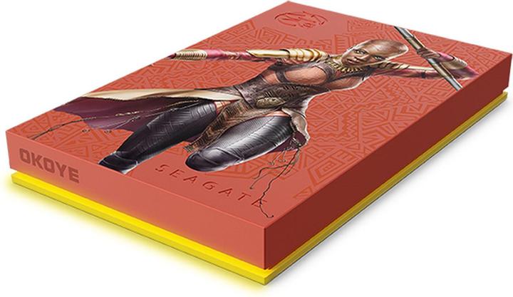Actual product image Seagate FireCuda Gaming Hard Drive 2TB USB 3.0 Okoye Special Edition (2 TB)