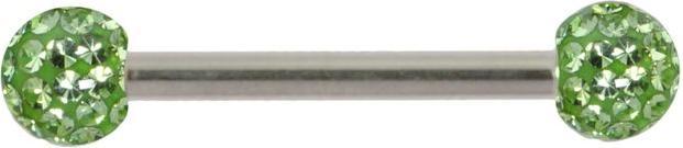 Produktbild Bijouteria Brustpiercing (Chirurgenstahl 316L, Epoxiharz, Kristall)