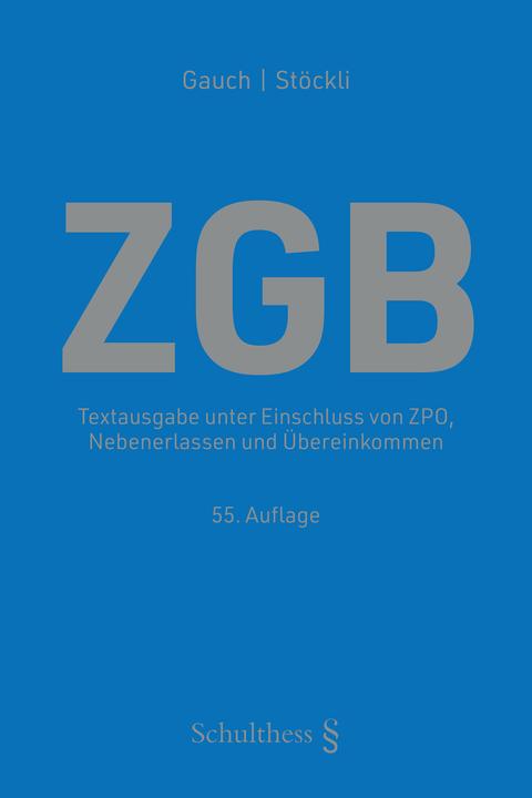 Produktbild Zgb (Deutsch, Hubert Stöckli, Peter Gauch, 2024)