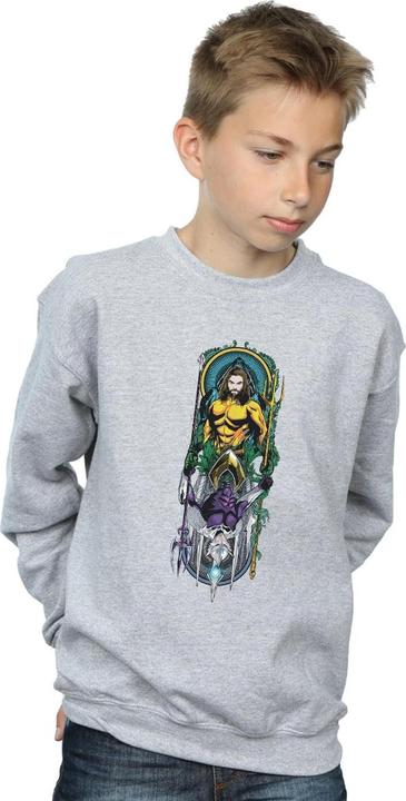Actual product image Boys Aquaman Ocean Master Sweatshirt (152, 158)