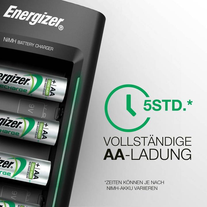 Immagine prodotto Energizer Ricarica universale (1 pz., D, AAA, AA, 9V Block, 2300 mAh, Caricabatterie senza batteria)