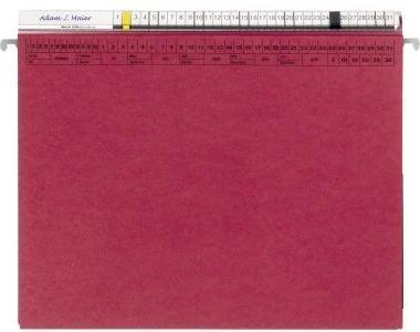 Image du produit Soldan Dossier suspendu ORGALEX 1207752 2Réceptacle Re-Agrafage bordeaux (A4, 1 x)