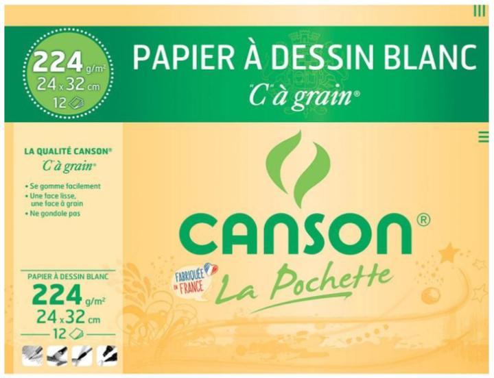 Image du produit Canson Papier à dessin "C"... Grain, 320 x 240 mm, 224 g/qm (320 x 240 mm)