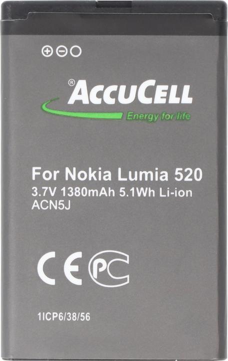 Actual product image AccuCell Battery Siemens Gigaset SL930, SL930A, V30145-K1310-X456
