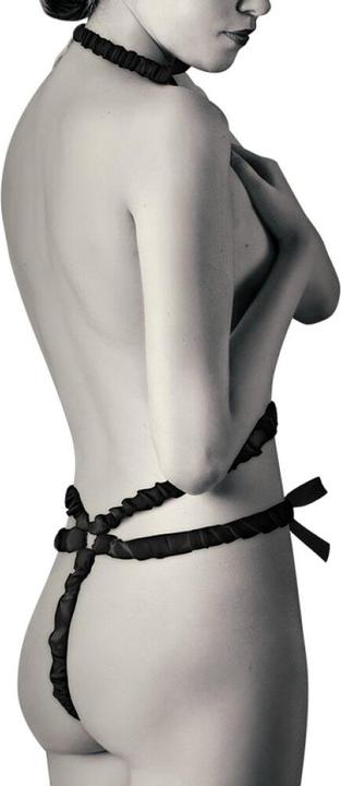 Image du produit Coquette Kit Harnais élastique Chic Desire Et Cache-Tétons Noir (Taille unique)
