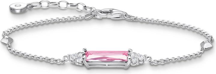 Image du produit Thomas Sabo Bracelet avec pierre rose (19 cm, Argent 925)