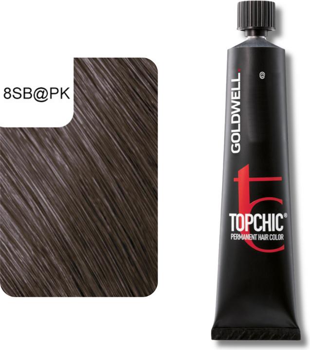 Actual product image Goldwell Topchic Elumenated (8SB@PK - silver blonde elumenated brown copper)