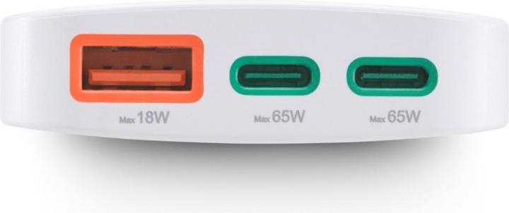 Produktbild Hama Schnellladegerät, 2x USB-C, 1x USB-A, flaches Mini-Ladegerät, PD, 65 W, WS (65 W)