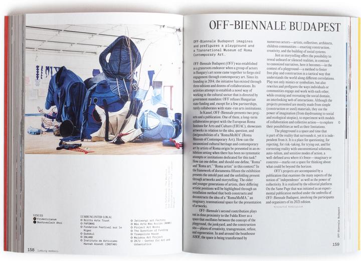 Actual product image documenta fifteen Handbuch (German, Ruangrupa, 2022)