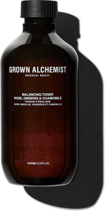 Image du produit Grown Alchemist GROWN Beauty - Tonique équilibrant : Rose, Ginseng & Chamomile (Chiffons de nettoyage, 200 ml)