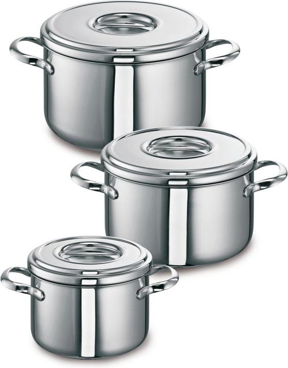 Produktbild Schulte-Ufer SCHULTE UFER Kochtopfset ROMANA i 3-tlg Edelstahl Set511 (Kochtopf, Edelstahl)
