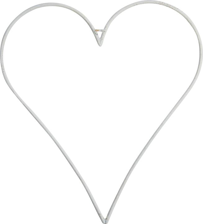 Actual product image VBS Metal ring "Heart", white