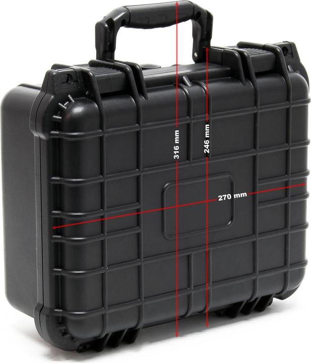 Image du produit Wiltec Mallette de transport Valise de protection Ajustable Étanche Mousse Taille S 27x24,6x12,4cm