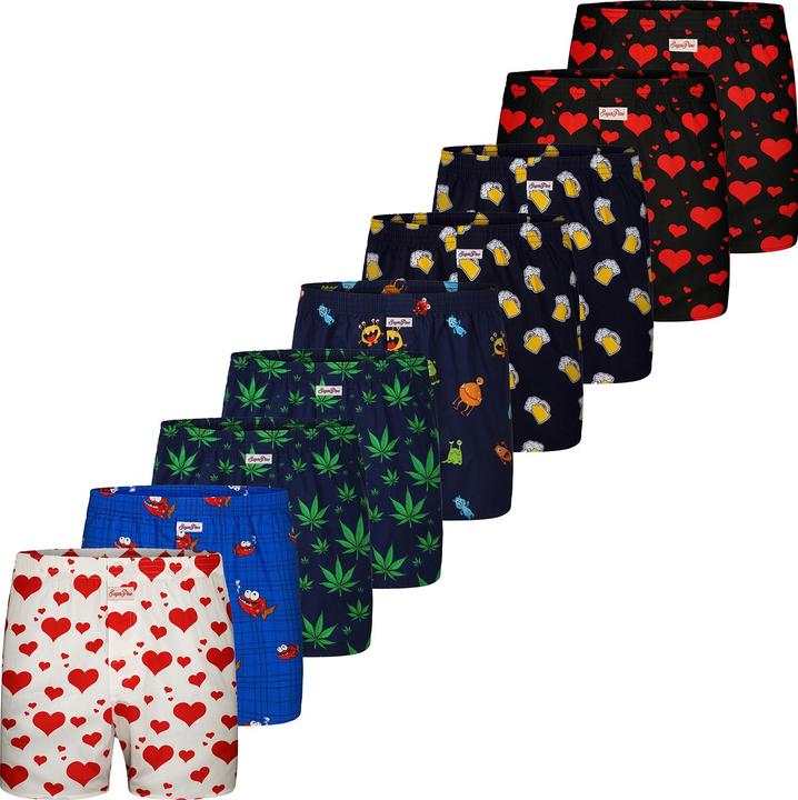 Produktbild Sugar Pine Boxer Motiv Print Mix (M, 9er Pack)