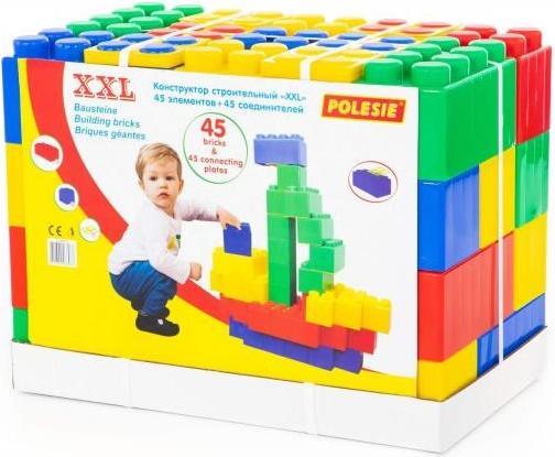 Actual product image Wader Polesie 68033 Building blocks XXL 45 pieces + block connectors