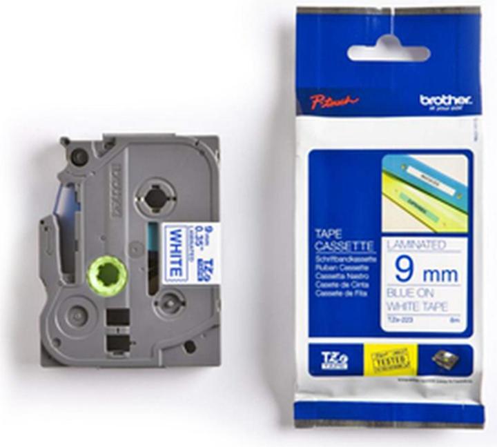 Produktbild Brother TZ223 Laminiertes Band (1.70 cm, Blau, Weiss)