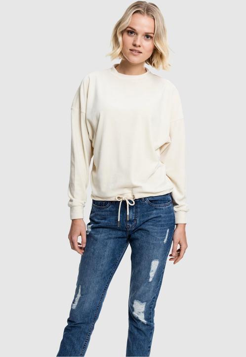 Actual product image Urban Classics Ladies Oversized Velvet Crew (XS)