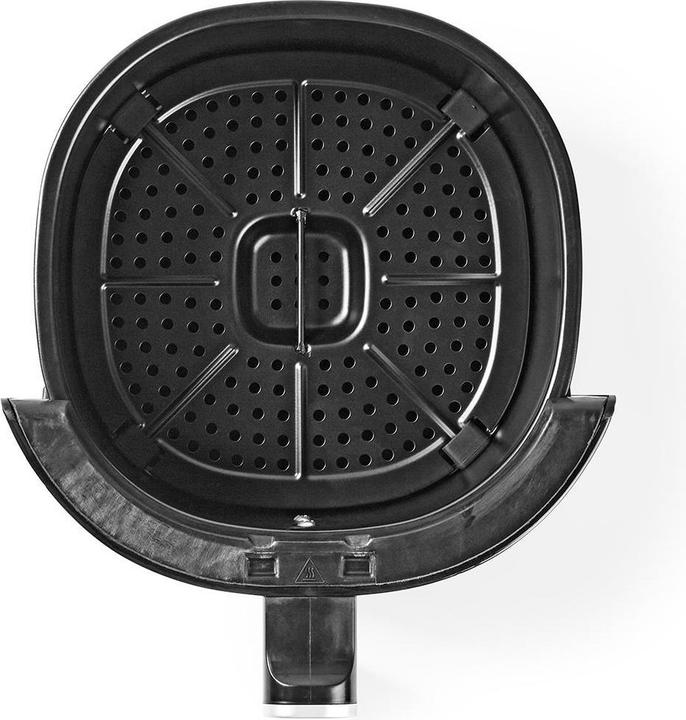 Actual product image Nedis Hot Air Fryer | 2.4 l | Timer: 30 min | Analogue | Aluminium / Black (EU plug)