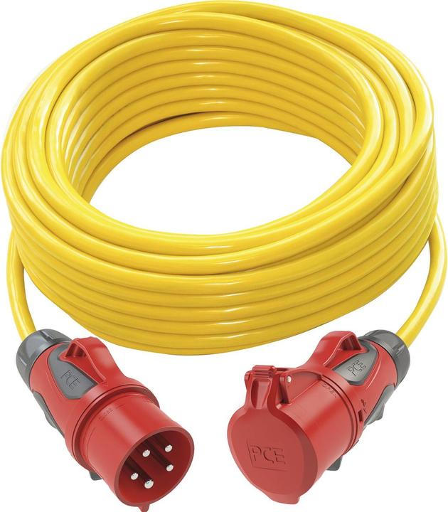 Immagine prodotto PCE Cavo di prolunga CEE K35, IP44 cavo da cantiere 5G2.5 Lunghezza 10 metri (10 m, 2.50 mm².)