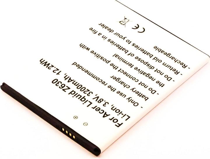 Image du produit AGI 44888 - Batterie - Acer - Acer Liquid Z630 - Blanc - Lithium-Ion (Li-Ion) - 3200 mAh